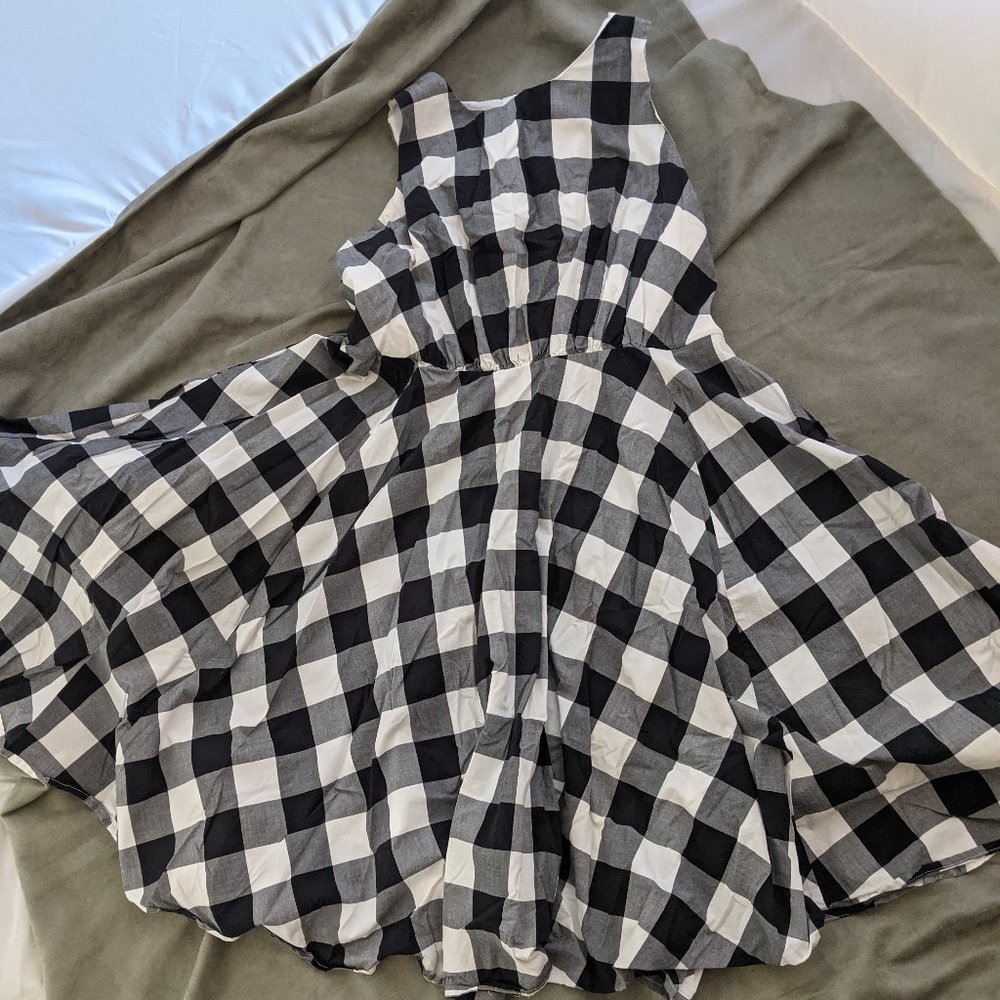 Checkered A Line Dress by Lane Bryant Size 18